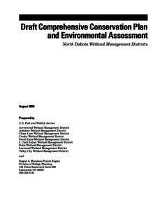 Contents, Summary, Draft Comprehensive Conservation Plan, 9 North Dakota Wetland Management Districts