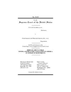 NosIN THE Supreme Court of the United States CITY OF COLUMBUS, et al.,