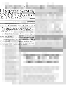 UNION SQUARE NEWS  June 2004 FROM THE PRESIDENT Dear Neighbors: