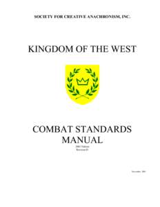 West Kingdom Combat Standards