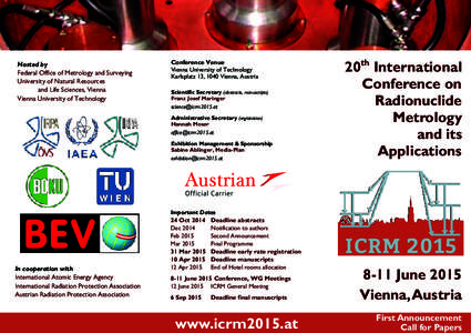 Hosted by Federal Office of Metrology and Surveying University of Natural Resources and Life Sciences, Vienna Vienna University of Technology