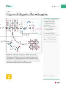 Article  Origins of Negative Gas Adsorption Jack D. Evans, Lyde´ric Bocquet, Franc¸ois-Xavier Coudert 