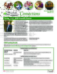 Connections  Vol. 16, No. 7- July 2016 ISSNMessage from INMD Scientific Director