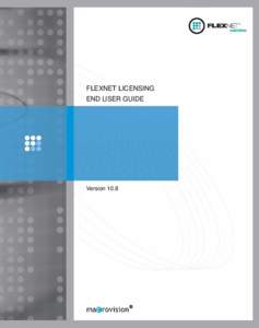 FLEXnet Licensing End User Guide