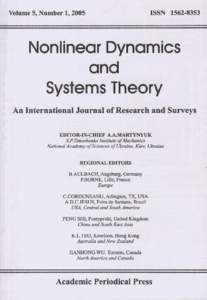 Nonlinear Dynamics and Systems Theory, [removed]–8  Topological Sequence Entropy and Chaos of Star Maps* J.S. C´anovas Departamento de Matem´