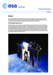 Dual segmented Langmuir probe / Proba-2 / LYRA / SWAP / Rokot / International Space Station / Spacecraft / Space exploration / Space weather / Spaceflight / European Space Agency / PROBA