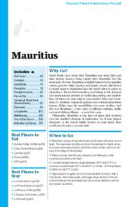 ©Lonely Planet Publications Pty Ltd  Mauritius Why Go?  Port Louis..................... 49