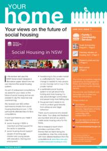 Your views on the future of social housing JUNE 2015 | ISSUE 71  Youth Scholarship
