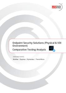 Endpoint Security Solutions (Physical & VDI Environment)