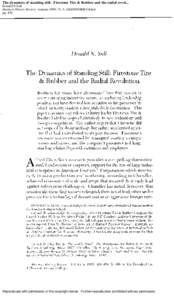 The dynamics of standing still: Firestone Tire & Rubber and the radial revol... Donald N Sull Business History Review; Autumn 1999; 73, 3; ABI/INFORM Global pgReproduced with permission of the copyright owner. Fur