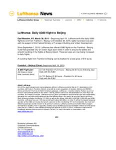 Microsoft Word - 113030_Lufthansa Daily A380 flights to Beijing.doc