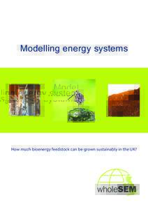 Modelling energy systems  How much bioenergy feedstock can be grown sustainably in the UK? wholeSEM