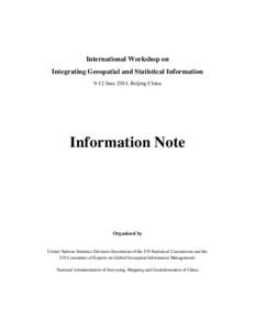 Microsoft Word - China Geo Stat Workshop Information Notedocx