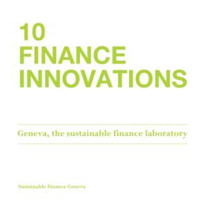 Foreword - Canton of Geneva  06 Foreword - Geneva Financial Center Foundation