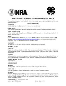 Microsoft Word - 4-H Smallbore Rifle Postal Program
