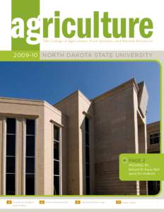 agriculture The College of Agriculture, Food Systems, and Natural ResourcesNorth Dakota State University  page 2