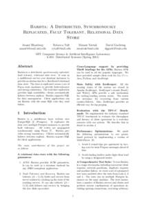 Fault-tolerant computer systems / Paxos / Consensus / Replication / Distributed algorithm / Paxi