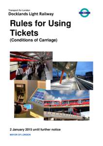 dlr rules for using tickets