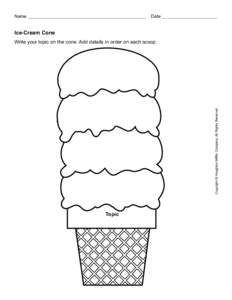 Name _______________________________________________ Date ______________________  Ice-Cream Cone Copyright © Houghton Mifflin Company. All Rights Reserved.