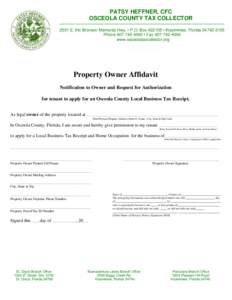 Microsoft Word - Property Owner Affidavit[removed]doc