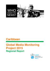 Caribbean Global Media Monitoring Project 2015 Regional Report  Acknowledgements