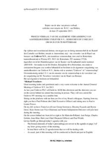 rjc/hve/wp/jl[removed][removed]Kopie van de akte van proces verbaal, verleden voor notaris mr. R.J.C. van Helden,