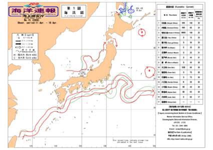 黒潮本流（Kuroshio Current)  SEA ICE 18 Apr. 45