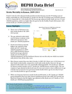 BEPHI Data Brief Kansas Department of Health and Environment Bureau of Epidemiology and Public Health Informatics May 2015, No. 18