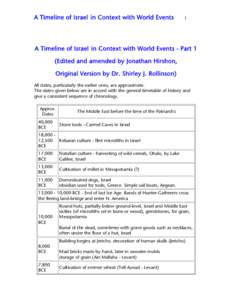 Microsoft Word - Time Line of Ancient Civilizations.doc