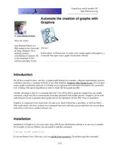 LinuxFocus article number 387 http://linuxfocus.org Automate the creation of graphs with Graphviz
