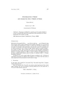 277  Doc. Math. J. DMV Multirelative K-Theory and Axioms for the K-Theory of Rings