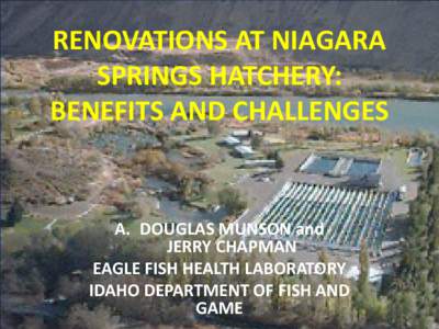 RENOVATIONS AT NIAGARA SPRINGS HATCHERY: BENEFITS AND CHALLENGES