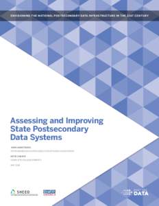ENVISIONING THE NATIONAL POSTSECONDARY DATA INFRASTRUCTURE IN THE 21ST CENTURY  Assessing and Improving State Postsecondary Data Systems JOHN ARMSTRONG