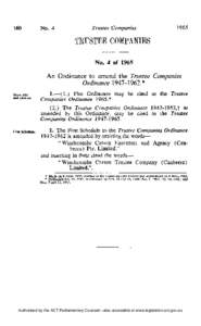 No. 4  Trustee Companies 1965