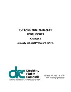 Forensic Mental Health Legal Issues Chapter 3