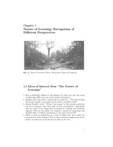 Chapter 1  Nature of Learning: Recognition of Different Perspectives  Fig. 1.1 Road to Nicholson Hollow, Shenandoah (Library of Congress)