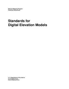 Standards for Digital Elevation Models[removed])