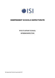 INDEPENDENT SCHOOLS INSPECTORATE