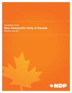 Constitution of the  New Democratic Party of Canada