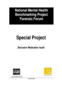 National Mental Health Benchmarking Project