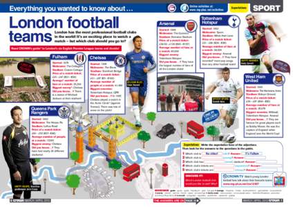 Everything you wanted to know about …  London football teams Read CROWN’s guide* to London’s six English Premier League teams and decide!