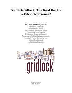 Microsoft Word - Gridlock paper FINAL