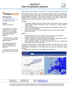 AnyChart™ Data Visualization Solutions Meteomedia AG Chooses AnyChart To Visualize Weather Forecasts Meteomedia AG