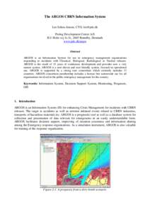 Environment / Atmosphere / ARGOS DSS / RIMPUFF / Argos / Danish Emergency Management Agency / Prolog Development Center / Chemical /  biological /  radiological /  and nuclear / Atmospheric dispersion modeling / Air dispersion modeling / Earth / Air pollution