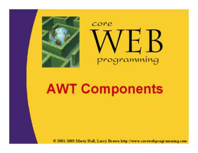 core programming AWT Components  1