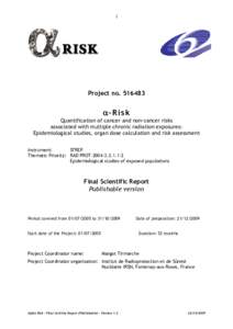 ALPHA-RISK Final Activity Report-Publishable 19122009_V1 2dl