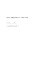Erratum zur Diplomarbeit von Andreas Bender  Korrekturverzeichnis: Kapitel 3.2.2, Seiten 39-46  Einzelne Aminosäuren in N-terminalen Abschnitten