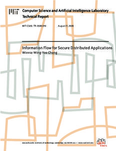 Computer Science and Artificial Intelligence Laboratory Technical Report MIT-CSAIL-TRAugust 27, 2009