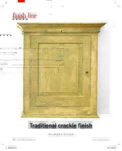 W261  finish line Traditional crackle finish b y