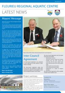 November[removed]Fleurieu Regional Aquatic Centre LATEST NEWS Mayors’ Message